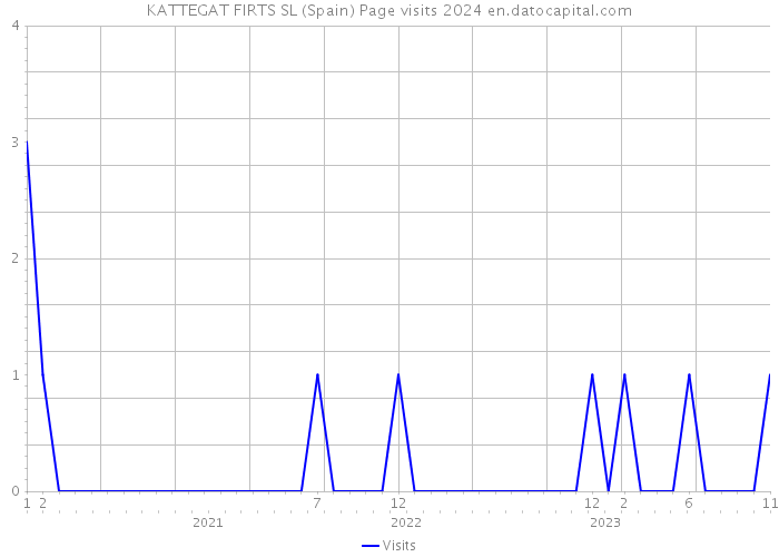 KATTEGAT FIRTS SL (Spain) Page visits 2024 