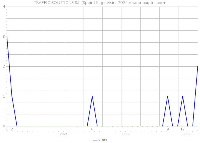 TRAFFIC SOLUTIONS S.L (Spain) Page visits 2024 