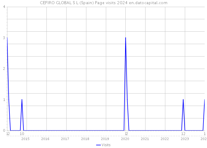 CEFIRO GLOBAL S L (Spain) Page visits 2024 