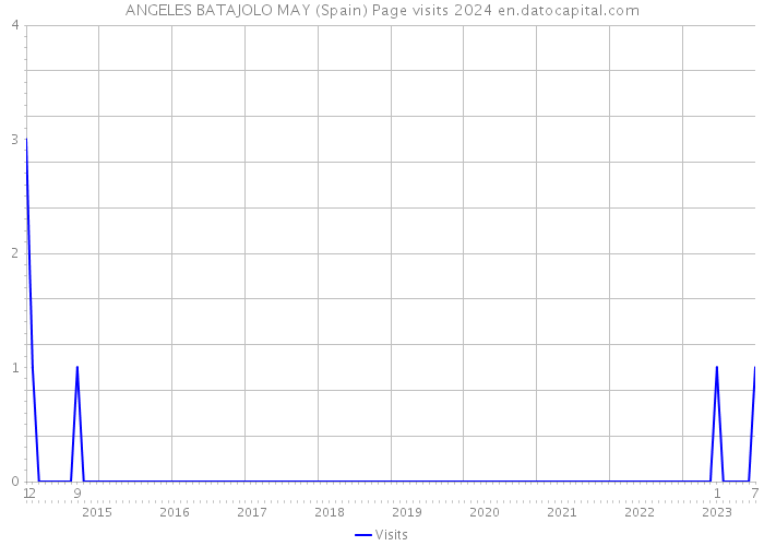 ANGELES BATAJOLO MAY (Spain) Page visits 2024 