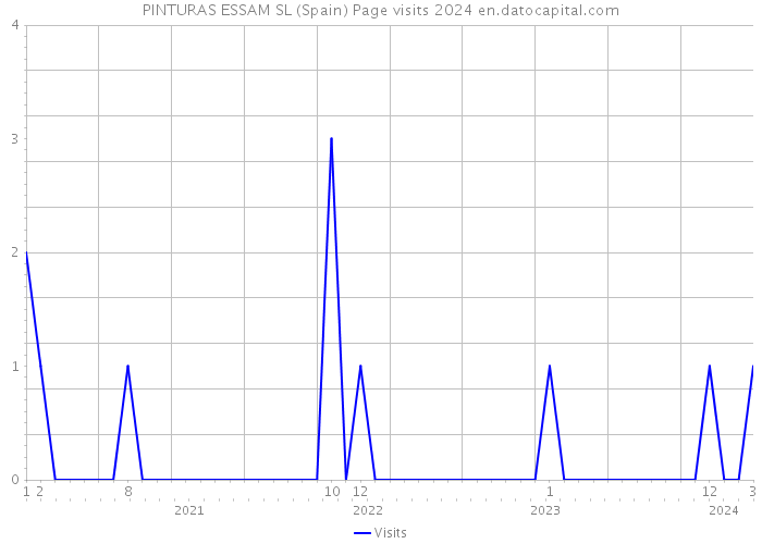 PINTURAS ESSAM SL (Spain) Page visits 2024 