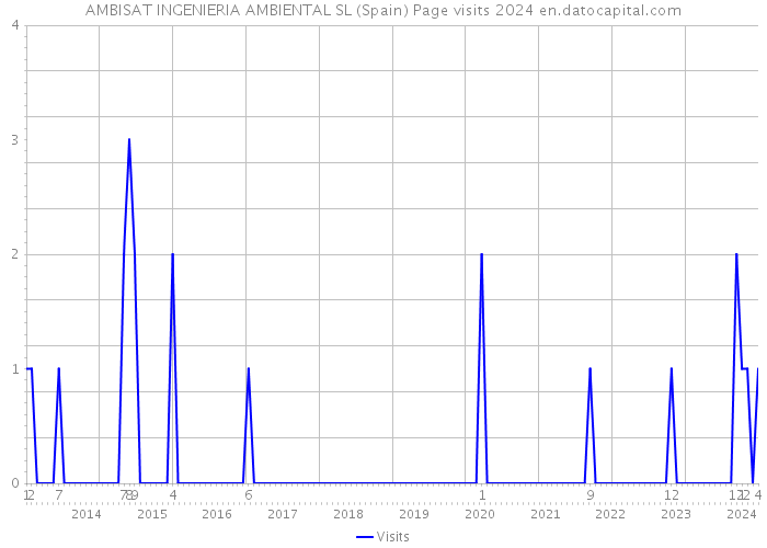 AMBISAT INGENIERIA AMBIENTAL SL (Spain) Page visits 2024 