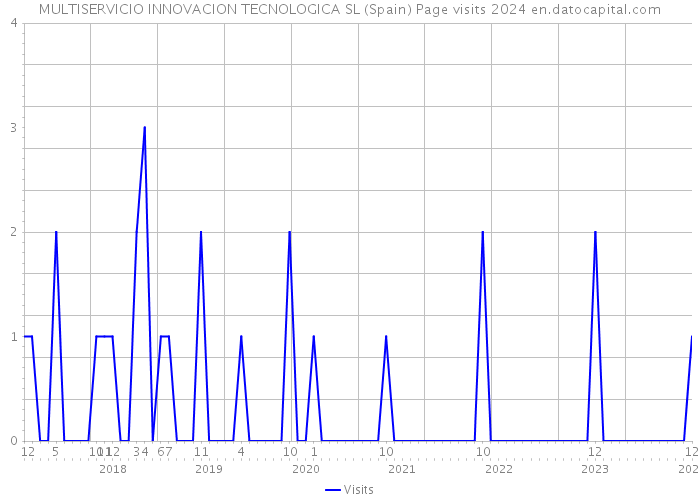 MULTISERVICIO INNOVACION TECNOLOGICA SL (Spain) Page visits 2024 