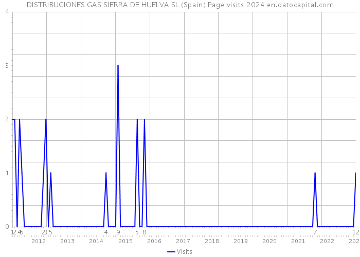 DISTRIBUCIONES GAS SIERRA DE HUELVA SL (Spain) Page visits 2024 