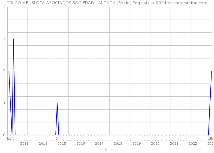 GRUPO MENBLOZA ASOCIADOS SOCIEDAD LIMITADA (Spain) Page visits 2024 