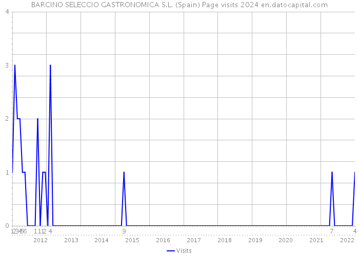 BARCINO SELECCIO GASTRONOMICA S.L. (Spain) Page visits 2024 