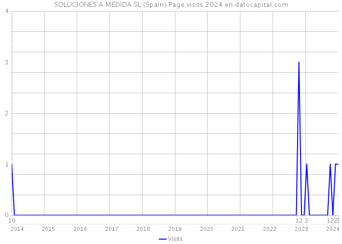 SOLUCIONES A MEDIDA SL (Spain) Page visits 2024 