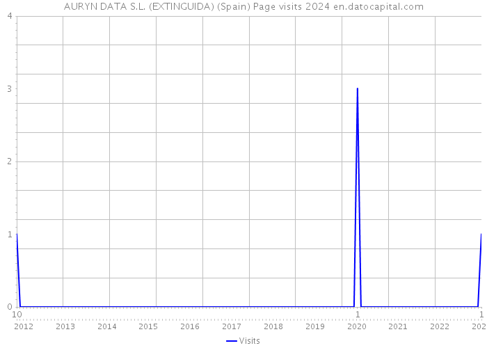 AURYN DATA S.L. (EXTINGUIDA) (Spain) Page visits 2024 