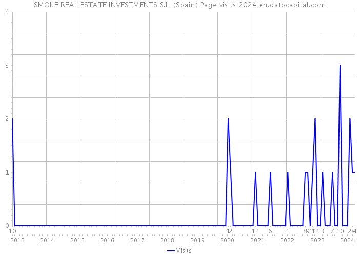 SMOKE REAL ESTATE INVESTMENTS S.L. (Spain) Page visits 2024 