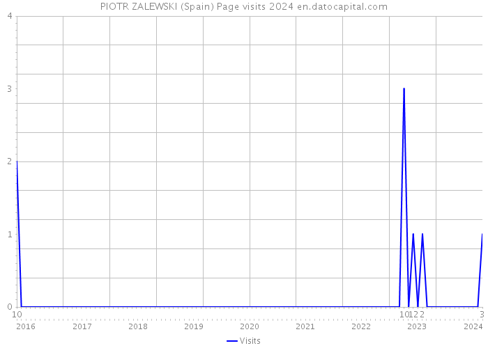 PIOTR ZALEWSKI (Spain) Page visits 2024 