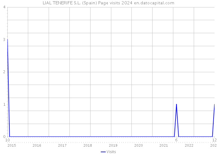 LIAL TENERIFE S.L. (Spain) Page visits 2024 