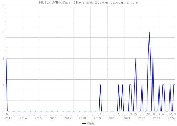 PIETER BRINK (Spain) Page visits 2024 