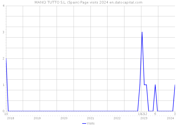 MANGI TUTTO S.L. (Spain) Page visits 2024 