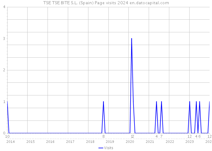 TSE TSE BITE S.L. (Spain) Page visits 2024 