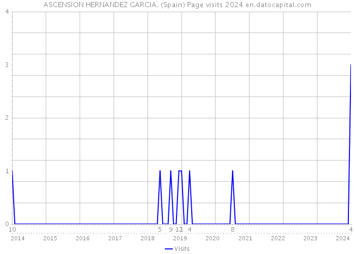 ASCENSION HERNANDEZ GARCIA. (Spain) Page visits 2024 