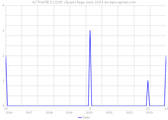ACTIVATE S.COOP. (Spain) Page visits 2024 