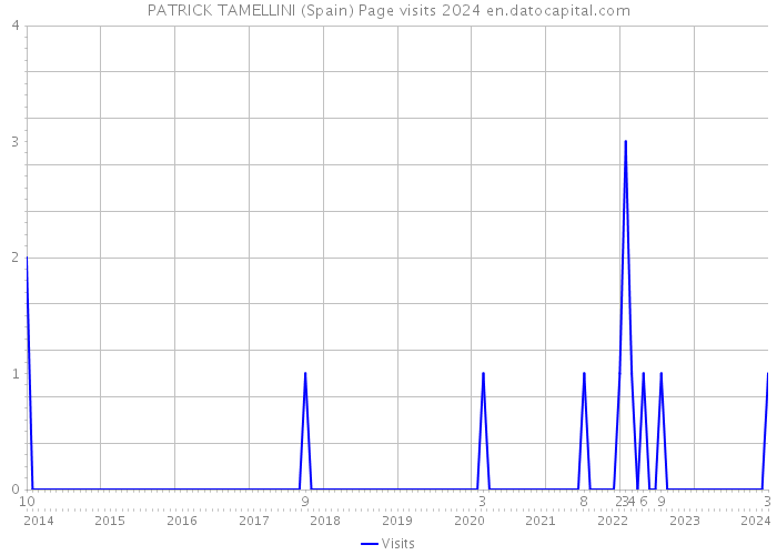 PATRICK TAMELLINI (Spain) Page visits 2024 