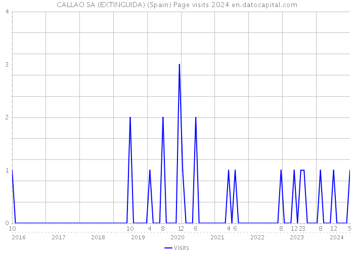 CALLAO SA (EXTINGUIDA) (Spain) Page visits 2024 