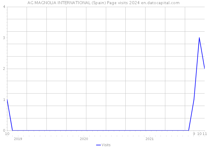AG MAGNOLIA INTERNATIONAL (Spain) Page visits 2024 