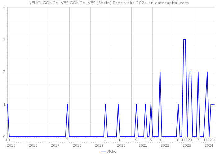 NEUCI GONCALVES GONCALVES (Spain) Page visits 2024 