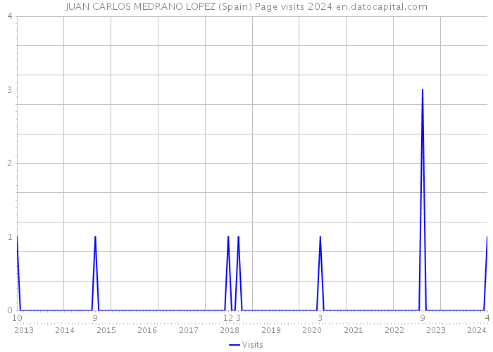 JUAN CARLOS MEDRANO LOPEZ (Spain) Page visits 2024 