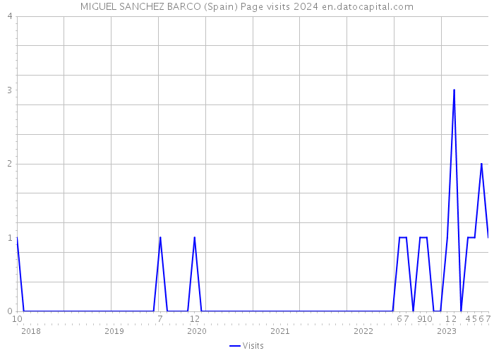 MIGUEL SANCHEZ BARCO (Spain) Page visits 2024 