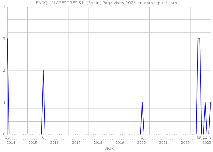 BARQUIN ASESORES S.L. (Spain) Page visits 2024 