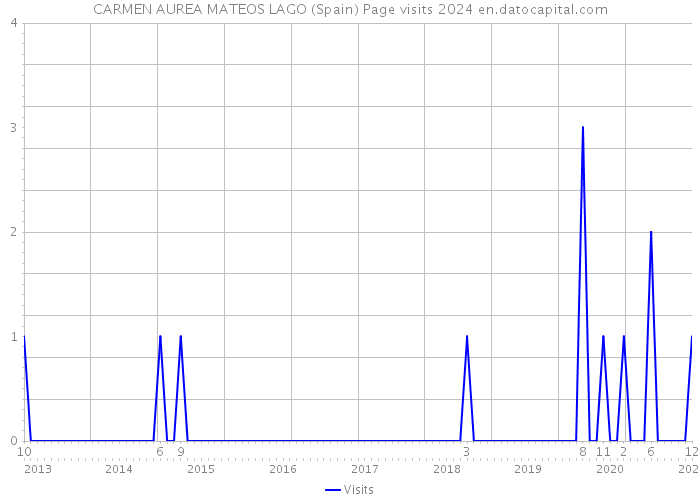 CARMEN AUREA MATEOS LAGO (Spain) Page visits 2024 