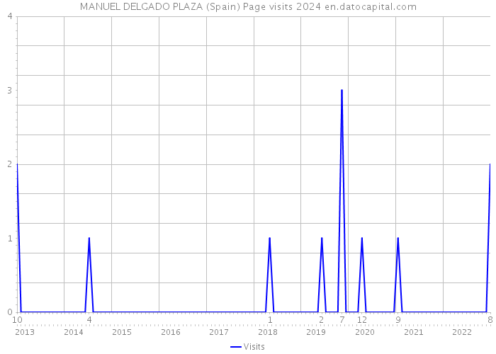 MANUEL DELGADO PLAZA (Spain) Page visits 2024 