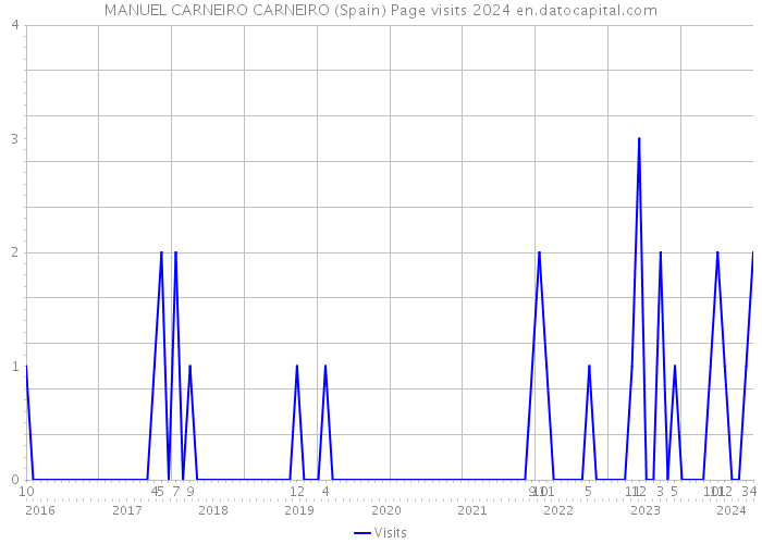 MANUEL CARNEIRO CARNEIRO (Spain) Page visits 2024 
