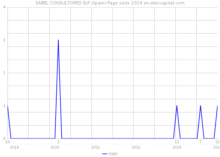 SABEL CONSULTORES SLP (Spain) Page visits 2024 