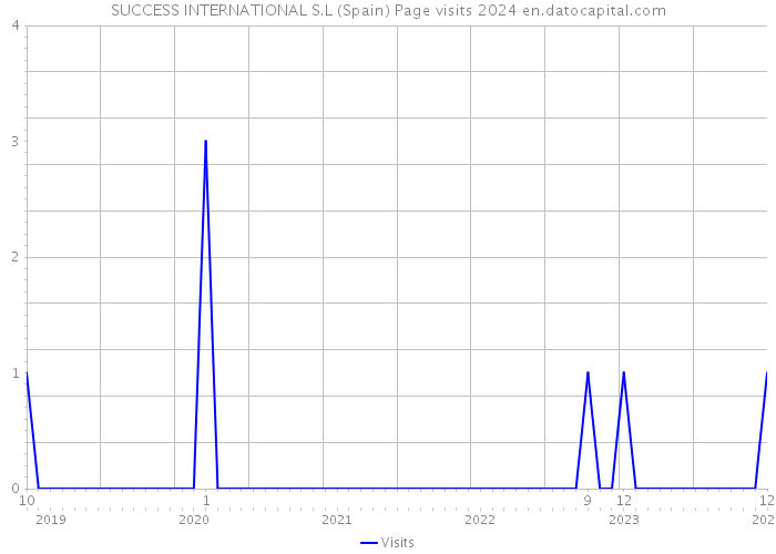 SUCCESS INTERNATIONAL S.L (Spain) Page visits 2024 