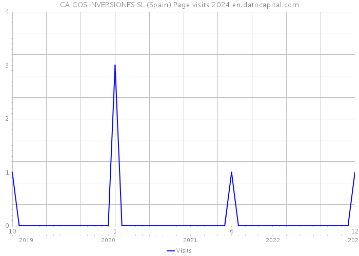 CAICOS INVERSIONES SL (Spain) Page visits 2024 