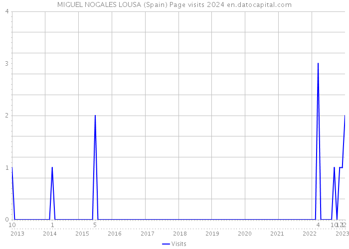 MIGUEL NOGALES LOUSA (Spain) Page visits 2024 