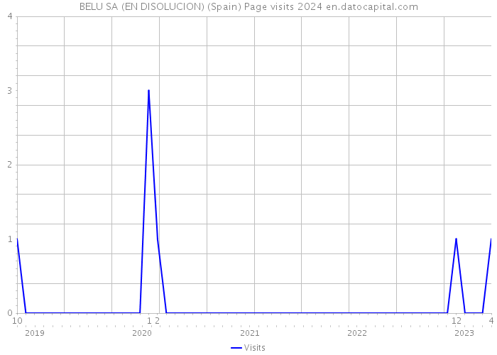 BELU SA (EN DISOLUCION) (Spain) Page visits 2024 