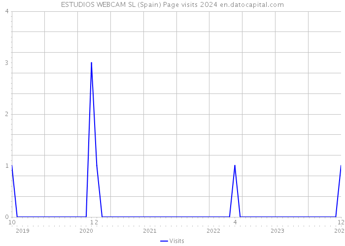 ESTUDIOS WEBCAM SL (Spain) Page visits 2024 