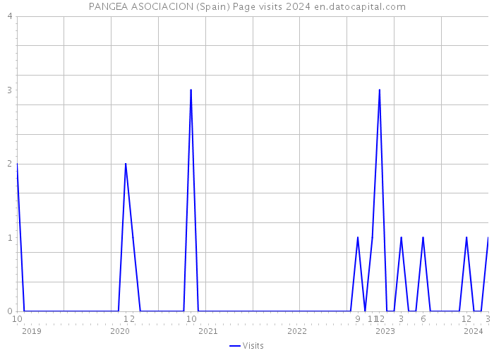 PANGEA ASOCIACION (Spain) Page visits 2024 