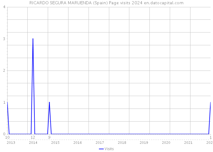 RICARDO SEGURA MARUENDA (Spain) Page visits 2024 