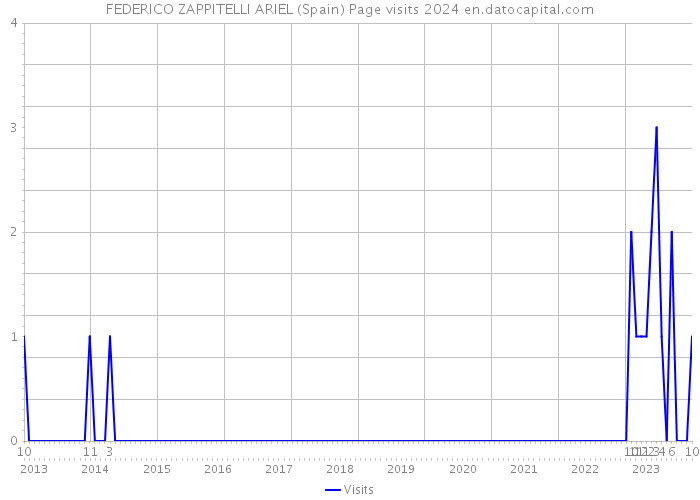 FEDERICO ZAPPITELLI ARIEL (Spain) Page visits 2024 