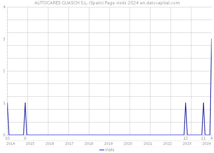 AUTOCARES GUASCH S.L. (Spain) Page visits 2024 