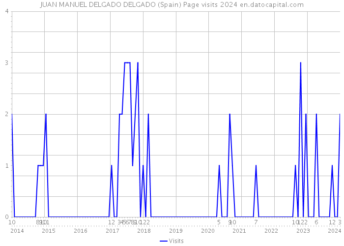 JUAN MANUEL DELGADO DELGADO (Spain) Page visits 2024 