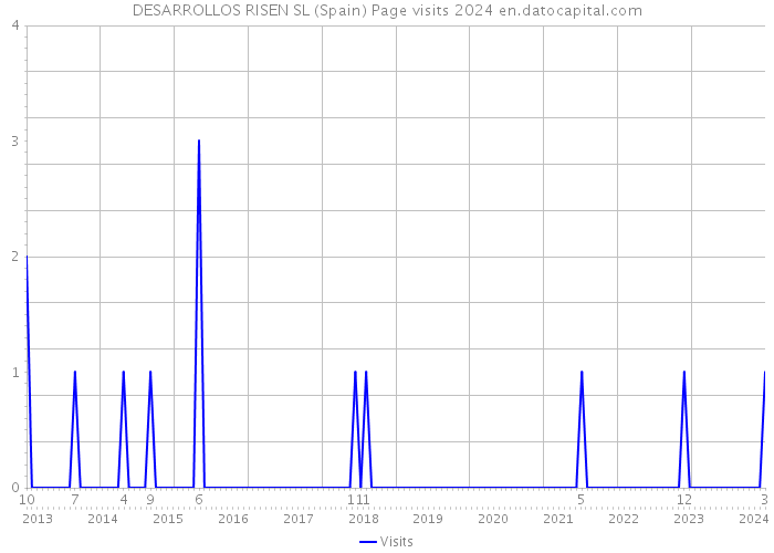DESARROLLOS RISEN SL (Spain) Page visits 2024 
