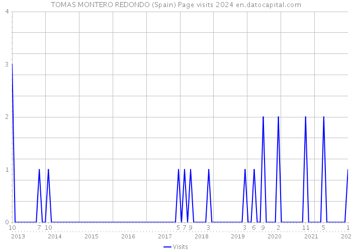 TOMAS MONTERO REDONDO (Spain) Page visits 2024 