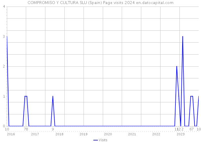 COMPROMISO Y CULTURA SLU (Spain) Page visits 2024 