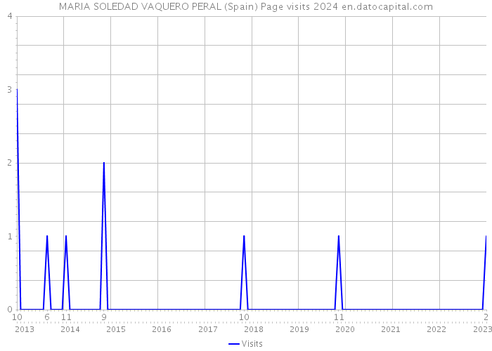 MARIA SOLEDAD VAQUERO PERAL (Spain) Page visits 2024 