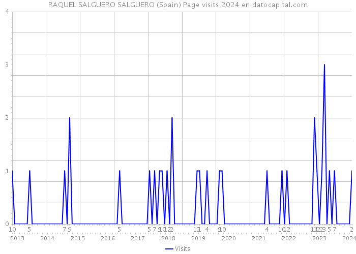 RAQUEL SALGUERO SALGUERO (Spain) Page visits 2024 