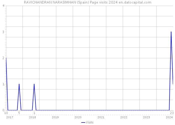 RAVICHANDRAN NARASIMHAN (Spain) Page visits 2024 