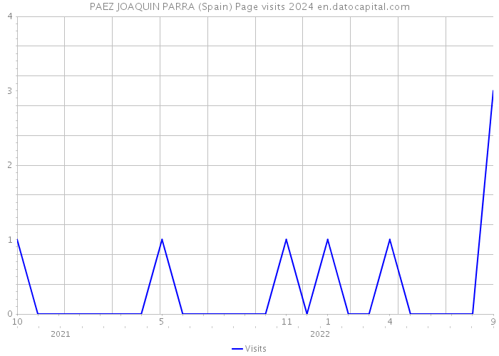 PAEZ JOAQUIN PARRA (Spain) Page visits 2024 