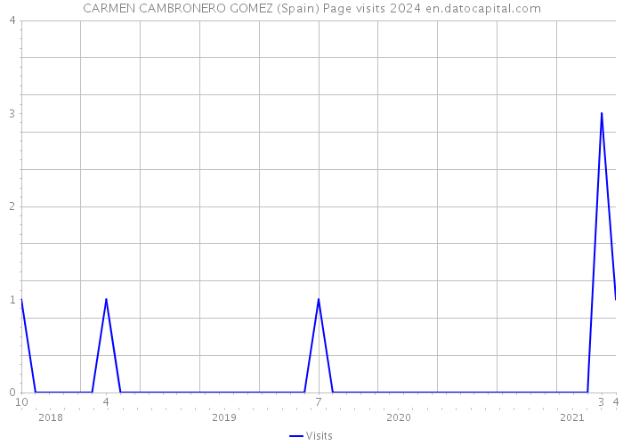 CARMEN CAMBRONERO GOMEZ (Spain) Page visits 2024 