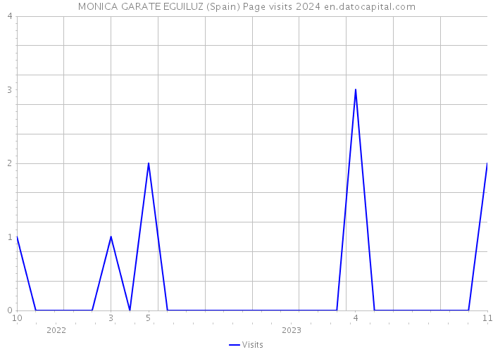 MONICA GARATE EGUILUZ (Spain) Page visits 2024 